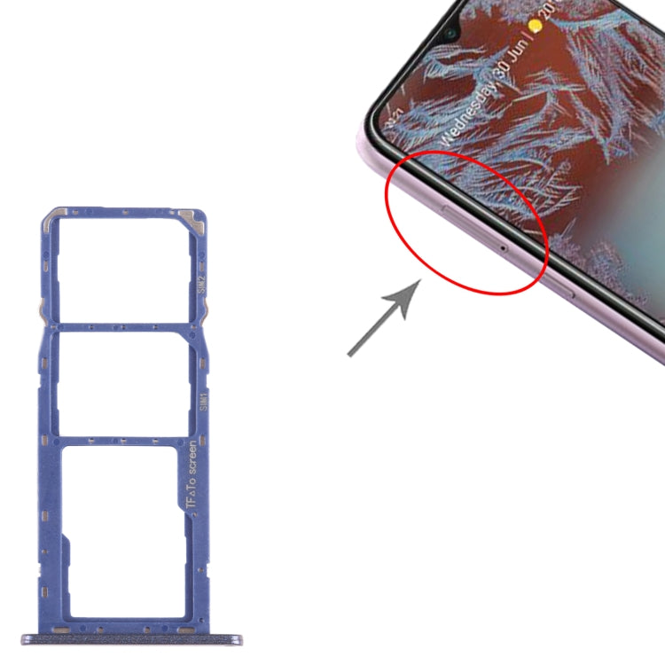 For Nokia G10 Original SIM + SIM + Micro SD Card Tray (Blue)