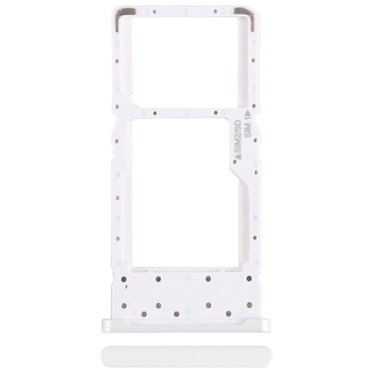 For Nokia X10 Original SIM + SIM / Micro SD Card Tray (White)