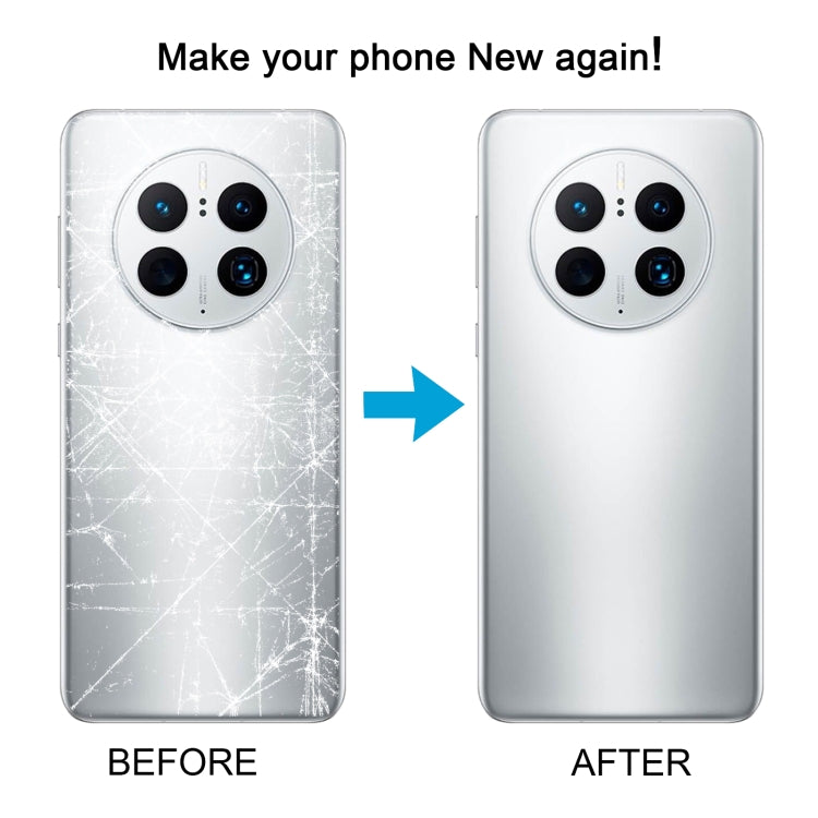 For Huawei Mate 50 Pro Battery Back Cover(Silver)