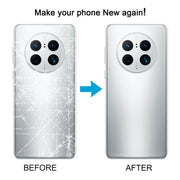 For Huawei Mate 50 Pro Battery Back Cover(Silver)