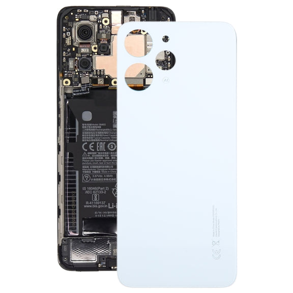 For Xiaomi Redmi 12 4G OEM Glass Material Battery Back Cover(White)