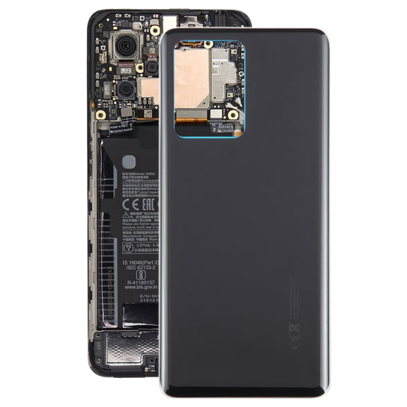 For Xiaomi Redmi Note 12 Discovery / Redmi Note 12 Explorer OEM Glass Material Battery Back Cover(Black)