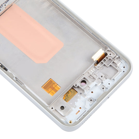 For Samsung Galaxy A54 5G SM-A546 6.43 inch OLED LCD Screen Digitizer Full Assembly with Frame (White)