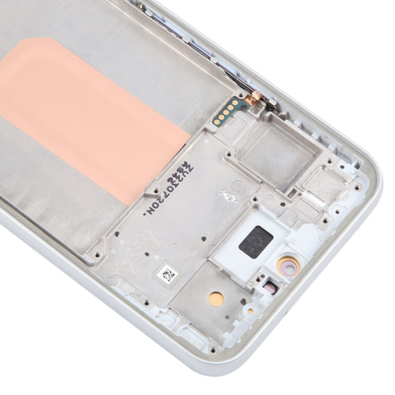 For Samsung Galaxy A54 5G SM-A546 6.43 inch OLED LCD Screen Digitizer Full Assembly with Frame (White)