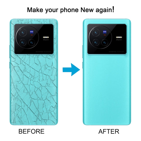 For vivo X80 OEM Glass Material Battery Back Cover(Blue)