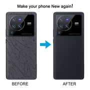 For vivo X80 Pro OEM Glass Material Battery Back Cover(Blue)