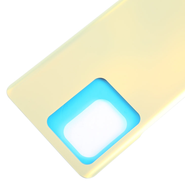 For vivo V27 OEM Glass Material Battery Back Cover(Yellow)