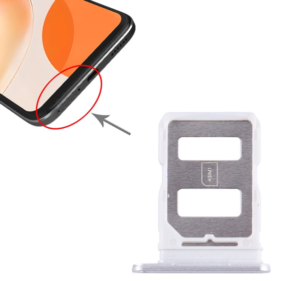For Huawei Enjoy 60X SIM Card Tray (Silver)