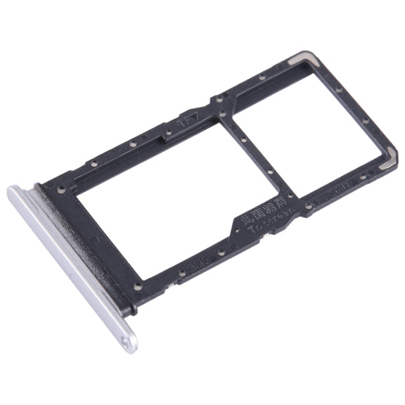 For Honor Play 30 SIM + SIM / Micro SD Card Tray (Silver)