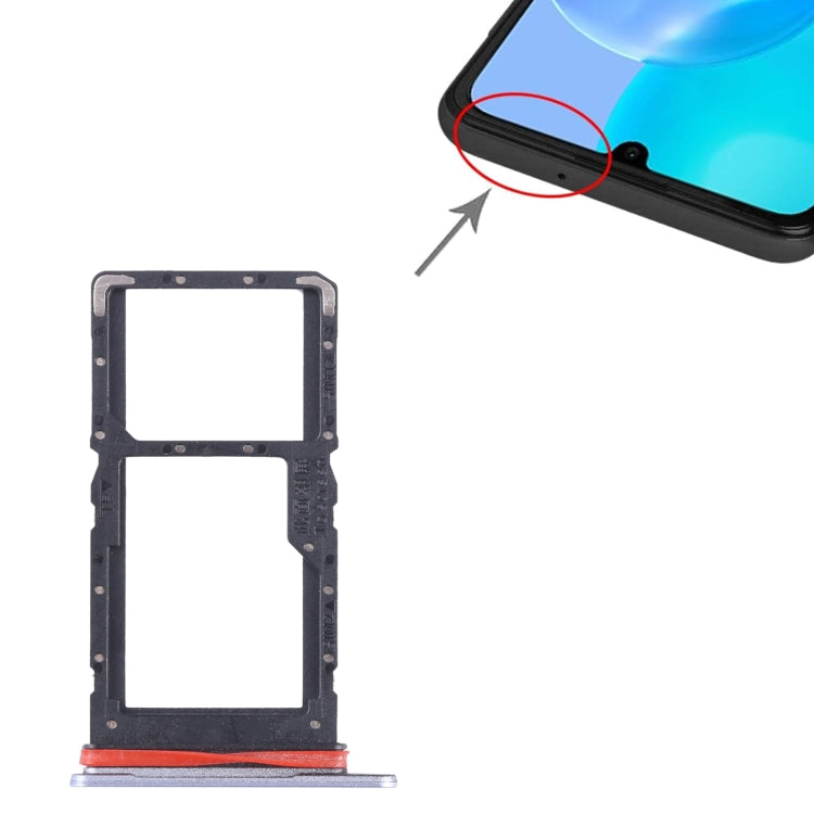 For Honor X5 Plus SIM + SIM / Micro SD Card Tray (Purple)