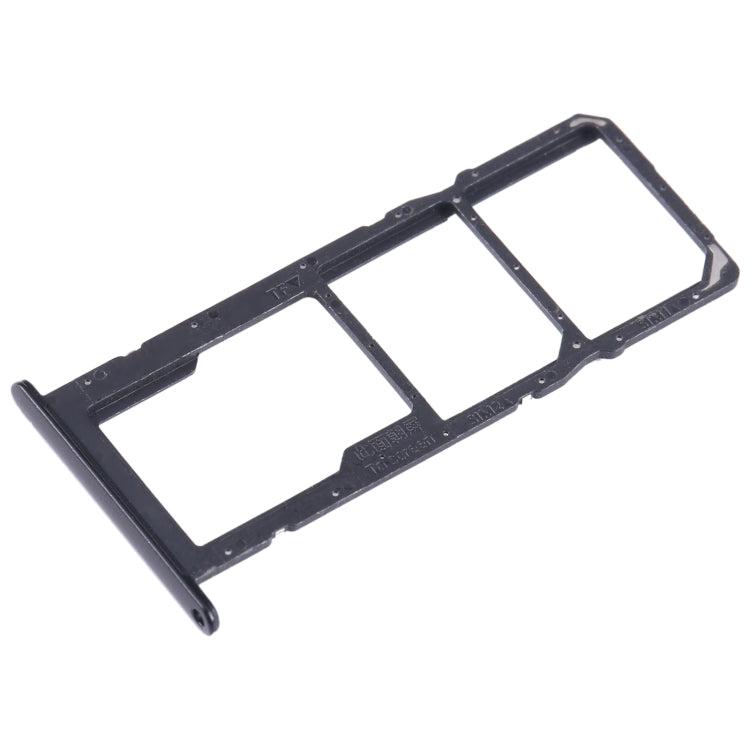 For Honor 10X Lite SIM + SIM + Micro SD Card Tray (Black)