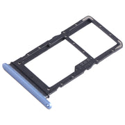 For Honor Play6C SIM + SIM / Micro SD Card Tray (Blue)