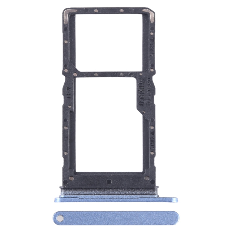 For Honor X6 SIM + SIM / Micro SD Card Tray (Blue)