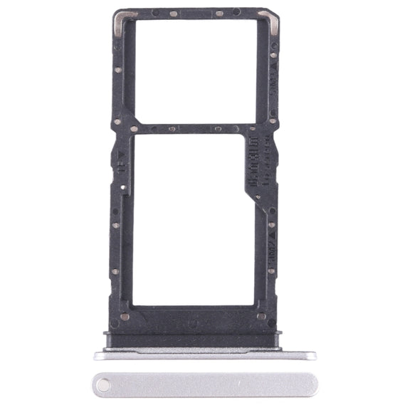 For Honor X8 5G SIM + SIM / Micro SD Card Tray (Silver)