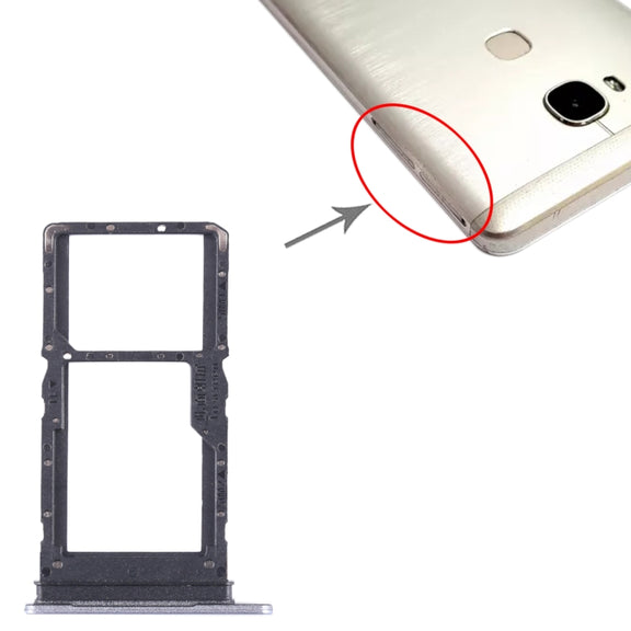 For Honor X5 SIM + SIM / Micro SD Card Tray (Purple)