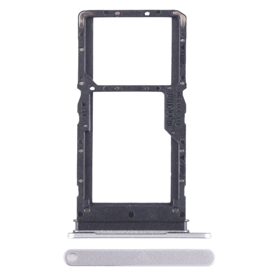 For Honor X5 SIM + SIM / Micro SD Card Tray (Silver)