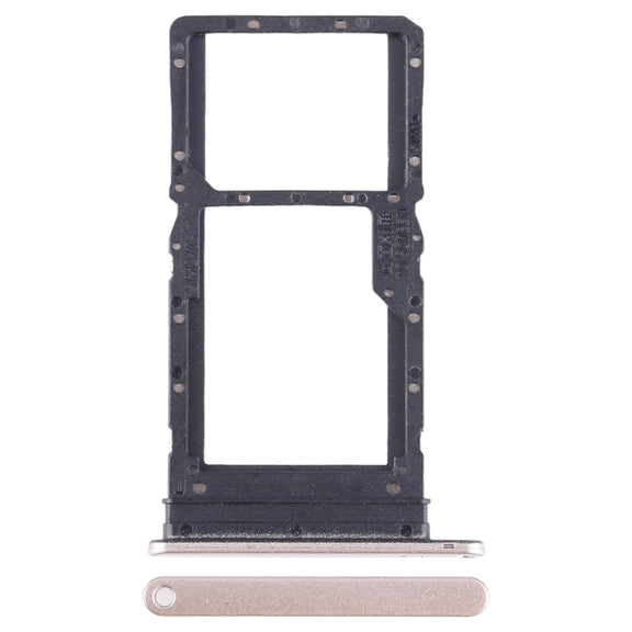 For Honor X7 SIM + SIM / Micro SD Card Tray (Gold)