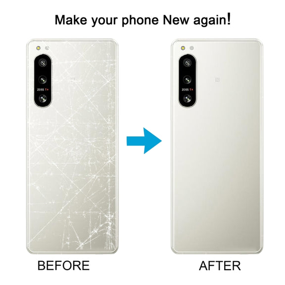 For Sony Xperia 5 IV Original Battery Back Cover with Camera Lens Cover(Green)
