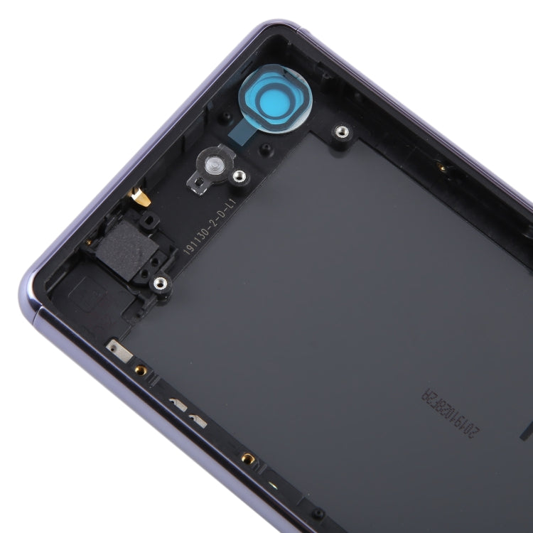 For Sony Xperia Ace Original Battery Back Cover with Camera Lens Cover(Purple)