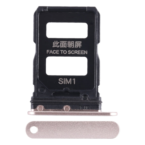 For Xiaomi Civi 1S SIM Card Tray + SIM Card Tray (Gold)