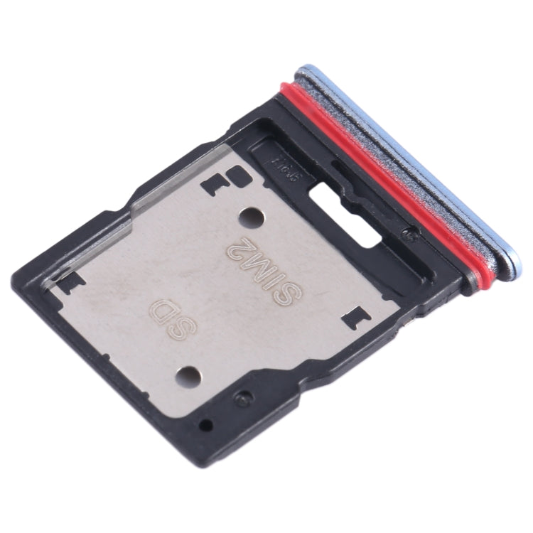 For Xiaomi Poco X4 GT SIM Card Tray + SIM Card Tray / Micro SD Card Tray (Blue)