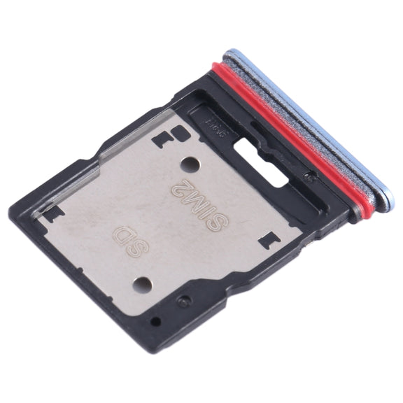 For Xiaomi Redmi Note 11T Pro+ SIM Card Tray + SIM Card Tray / Micro SD Card Tray (Blue)