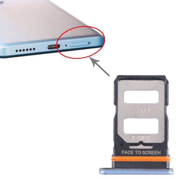 For Xiaomi Redmi Note 12 Pro+ 5G SIM Card Tray + SIM Card Tray (Blue)