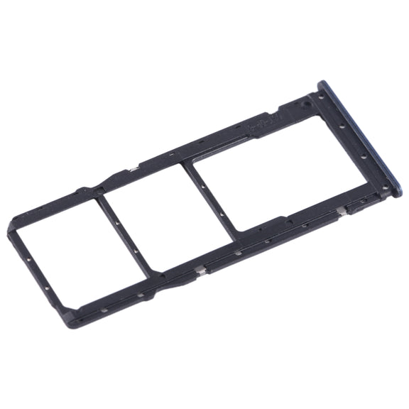 For Xiaomi Poco C55 SIM Card Tray + SIM Card Tray + Micro SD Card Tray (Blue)
