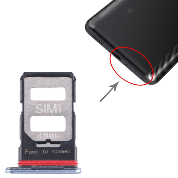 For Xiaomi Redmi K60 SIM Card Tray + SIM Card Tray (Blue)
