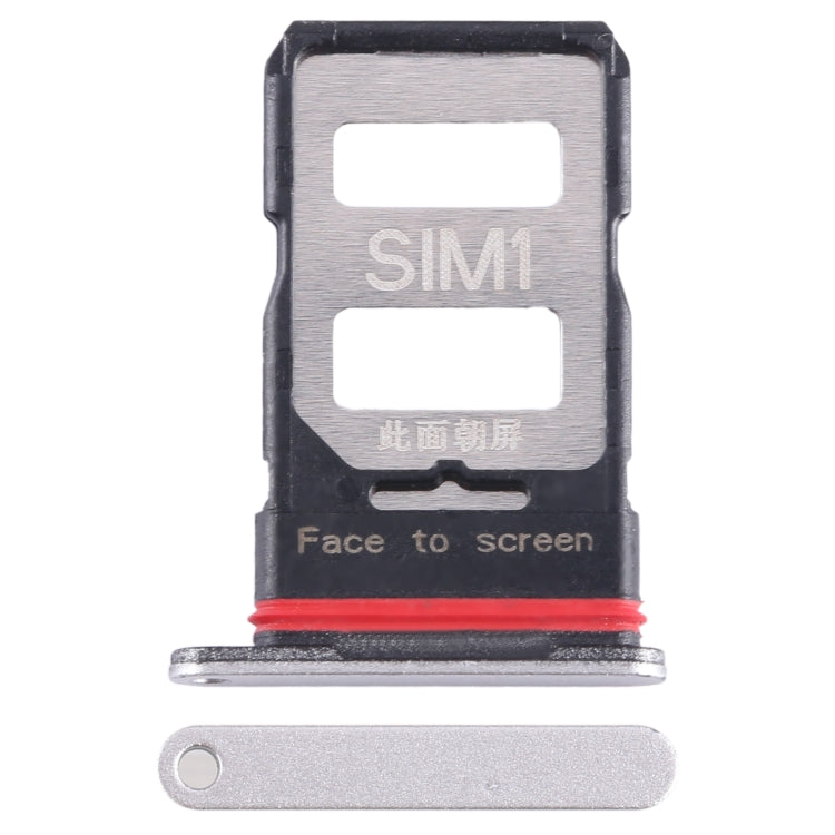 For Xiaomi Redmi K60 SIM Card Tray + SIM Card Tray (Silver)