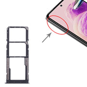 For Xiaomi Redmi Note 12s SIM Card Tray + SIM Card Tray + Micro SD Card Tray (Black)