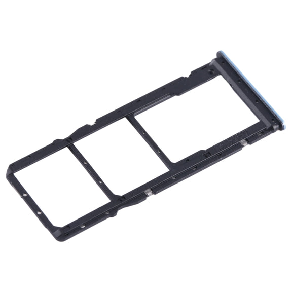 For Xiaomi Redmi Note 12s SIM Card Tray + SIM Card Tray + Micro SD Card Tray (Blue)