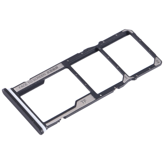 For Xiaomi Redmi A2 SIM Card Tray + SIM Card Tray + Micro SD Card Tray (Black)
