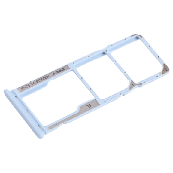 For Xiaomi Redmi A2 SIM Card Tray + SIM Card Tray + Micro SD Card Tray (Blue)