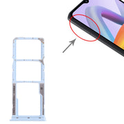For Xiaomi Redmi A2 SIM Card Tray + SIM Card Tray + Micro SD Card Tray (Blue)