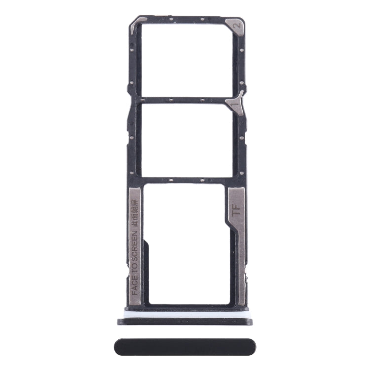 For Xiaomi Redmi A2+ SIM Card Tray + SIM Card Tray + Micro SD Card Tray (Black)