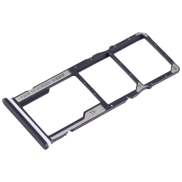 For Xiaomi Redmi A2+ SIM Card Tray + SIM Card Tray + Micro SD Card Tray (Black)