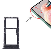 For Xiaomi Redmi 12 5G SIM Card Tray + SIM Card Tray / Micro SD Card Tray (Black)