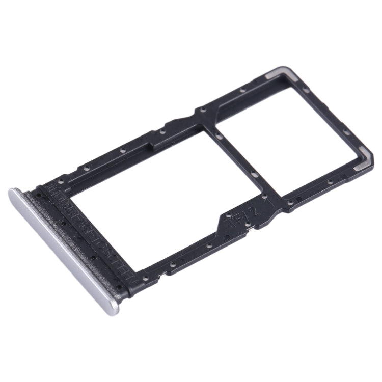 For Xiaomi Redmi Note 12R SIM Card Tray + SIM Card Tray / Micro SD Card Tray (Silver)