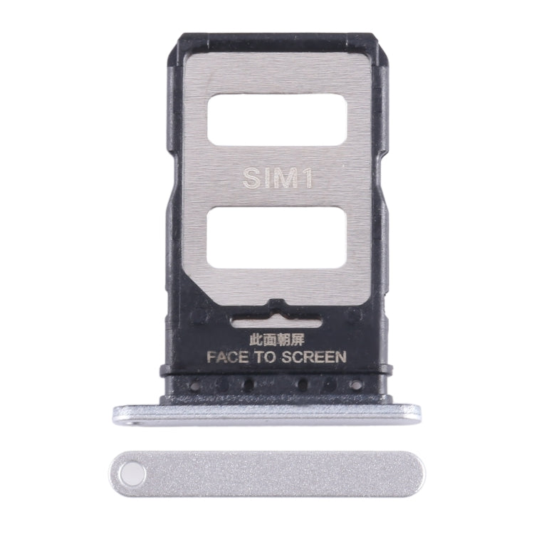 For Xiaomi Note 13 Pro+ SIM Card Tray + SIM Card Tray (Silver)