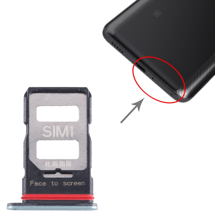 For Xiaomi Redmi K60 Pro SIM Card Tray + SIM Card Tray (Green)