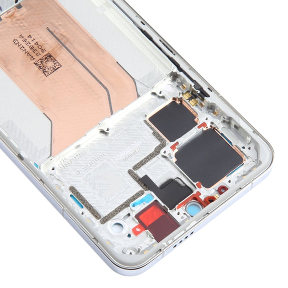 For Xiaomi 14 Pro Original Front Housing LCD Frame Bezel Plate (Silver)