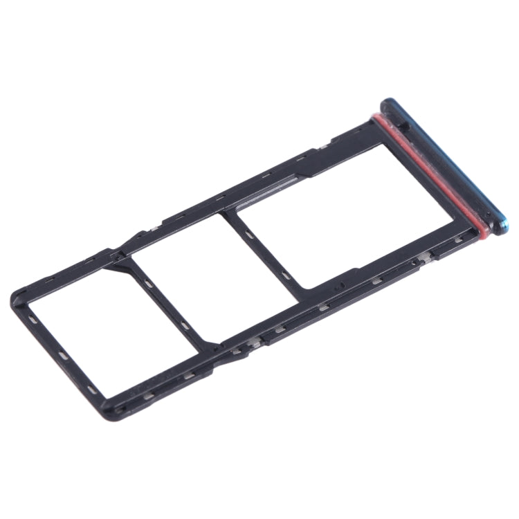 For Tecno Spark 8 SIM Card Tray + SIM Card Tray + Micro SD Card Tray (Green)