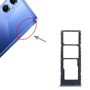 For Tecno Pova Neo SIM Card Tray + SIM Card Tray + Micro SD Card Tray (Blue)