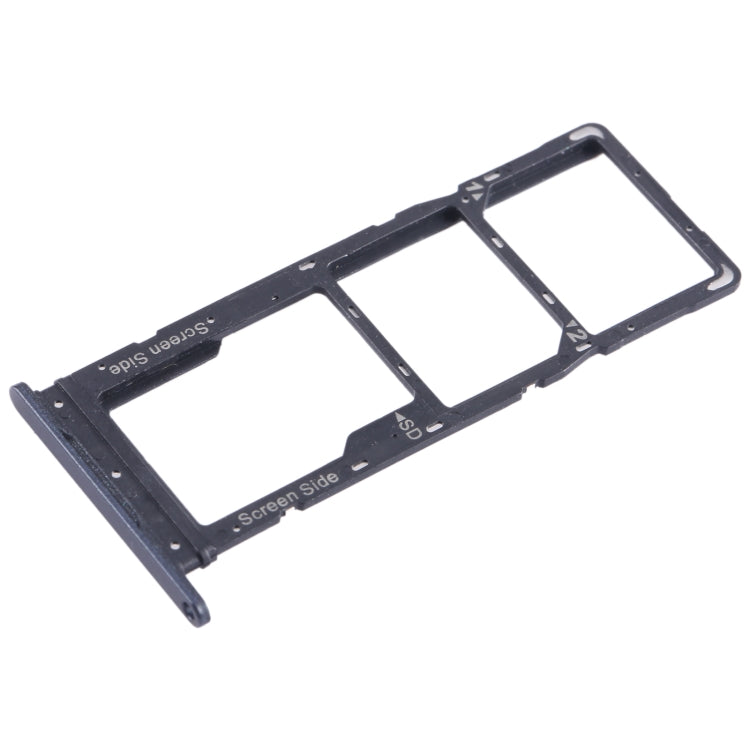 For Tecno Spark Go 2023 BF7n SIM Card Tray + SIM Card Tray + Micro SD Card Tray (Black)