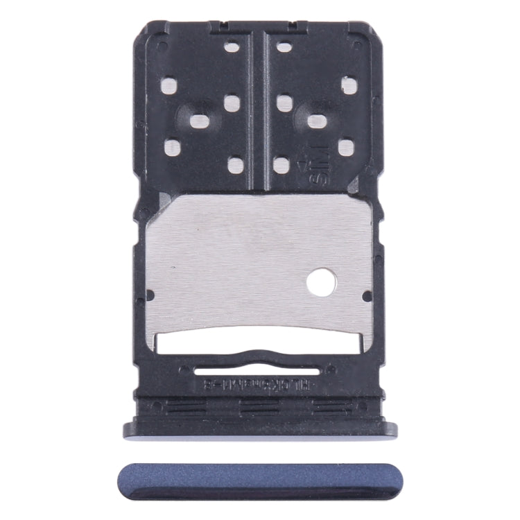 For Tecno Camon 20 SIM Card Tray + Micro SD Card Tray (Blue)