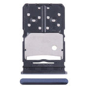For Tecno Camon 20 SIM Card Tray + Micro SD Card Tray (Blue)