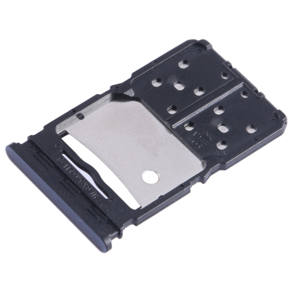 For Tecno Camon 20 SIM Card Tray + Micro SD Card Tray (Blue)