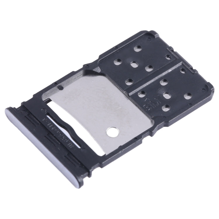 For Tecno Camon 20 SIM Card Tray + Micro SD Card Tray (Silver)