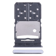 For Tecno Camon 20 SIM Card Tray + Micro SD Card Tray (Silver)